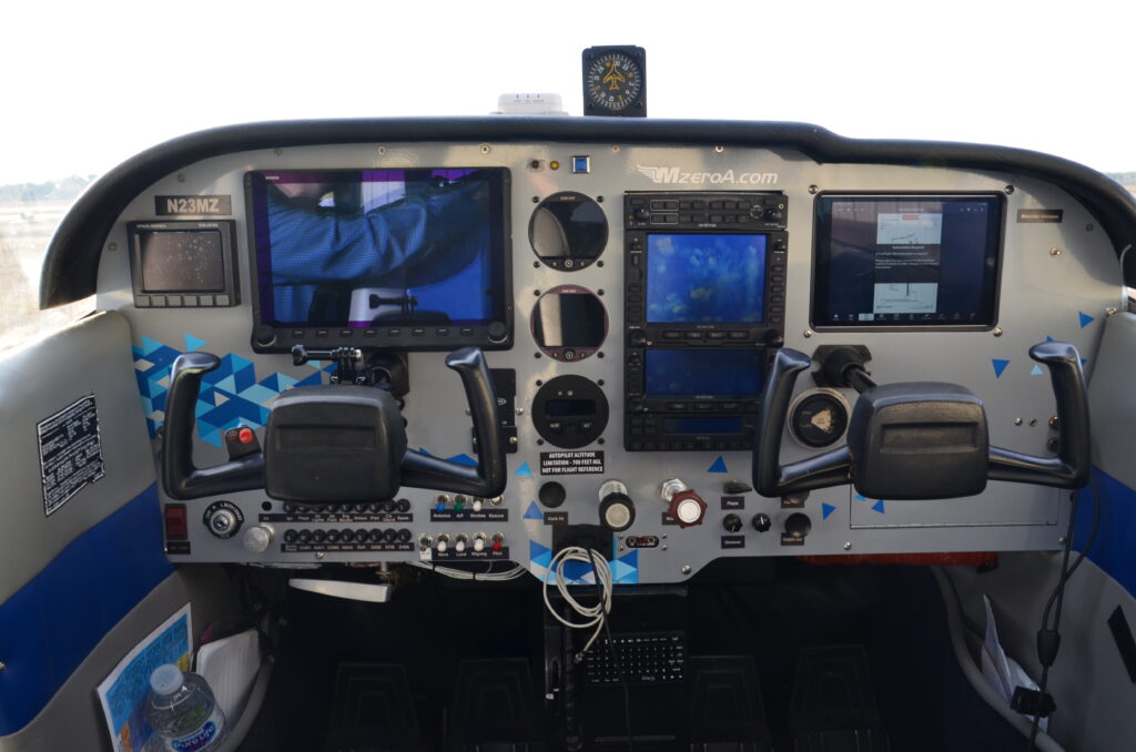 avionics close up in 23MZ